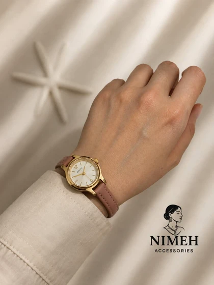 ساعت زنانه بند چرمی
