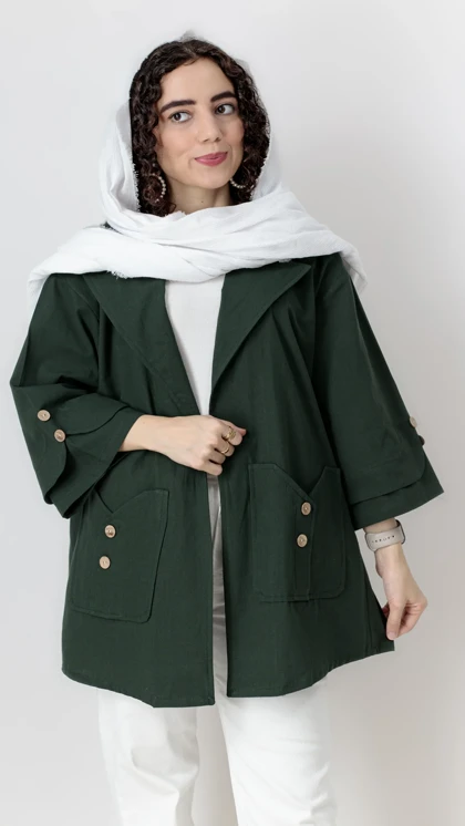 مانتو دو جیب قد 80