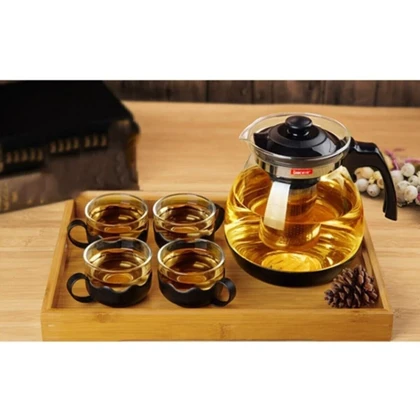 سرویس قوری و فنجان 5 پارچه مدل شاین