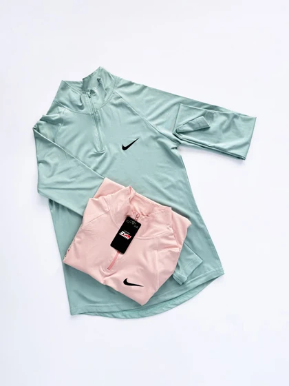 بلوز لاکرا آستین بلند نیم زیپ فینگر دار نایکی Nike