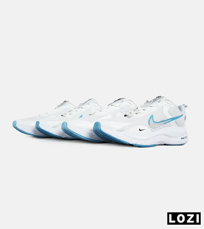 کفش کتانی مردانه و زنانه سفید آبی NIKE Lebron 22 Guide V.02