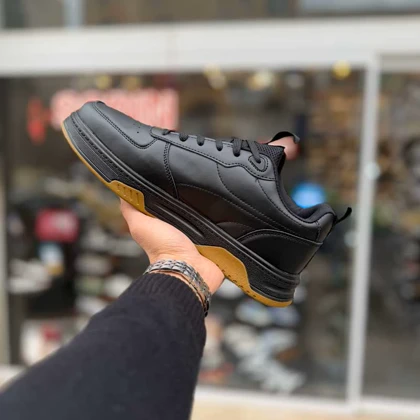 کتانی 361 مشکی کرم سایز بزرگ کد 6288