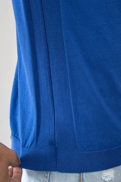 تیشرت آستین کوتاه بافت یقه گرد مردانه