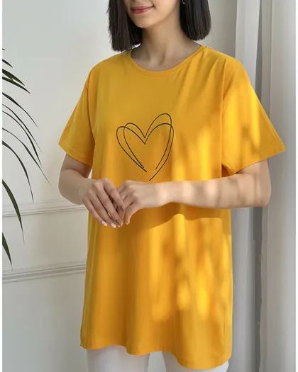 تیشرت قلب لانگ