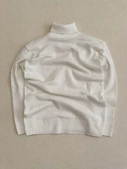 یقه اسکی بافت پشمی فری سایز