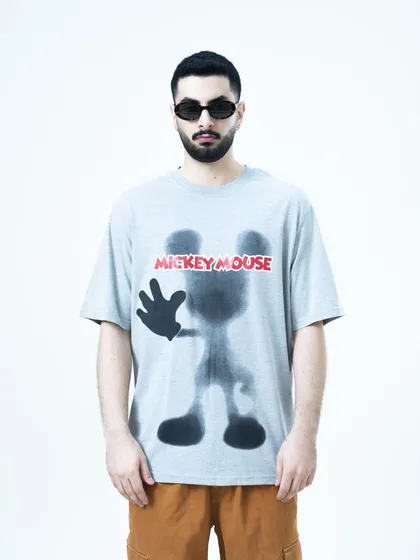 تیشرت مدل MICKEY طوسی outlet
