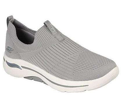 کفش کتانی طبی اسکیچرز جورابی طوسی skechers کد 274412