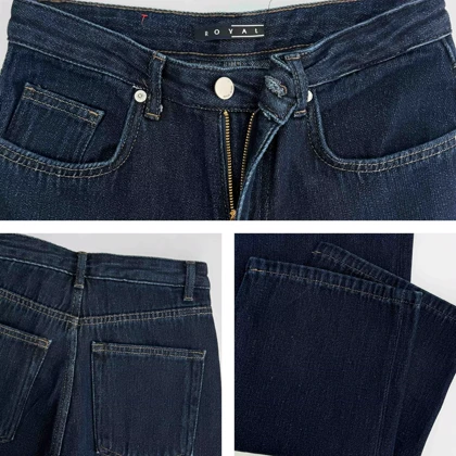 شلوار جین نیم بگ 1008195