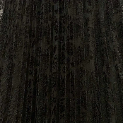 دامن گیپور پلیسه بلند مشکی