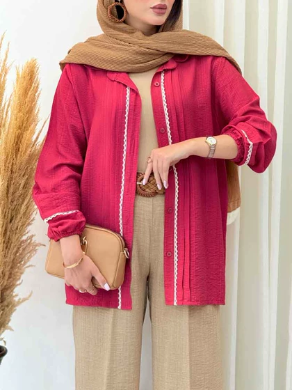 مانتو آستین کش نواردوزی