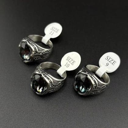 انگشتر استیل رنگ ثابت مردانه کد tw10003