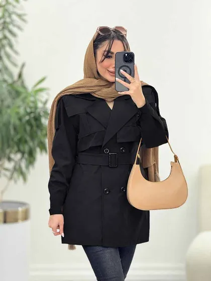 بارانی دو تکه جیب پیله