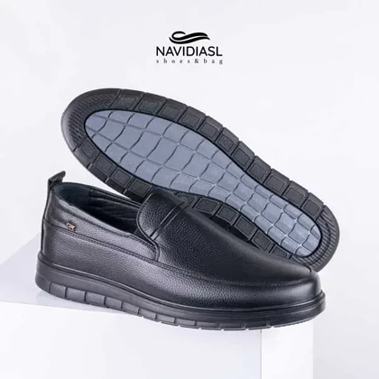 کفش مردانه چرم طبی اداری و روزانه کد 7047025