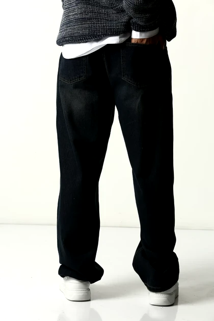 شلوارجین نیم بگ مردانه