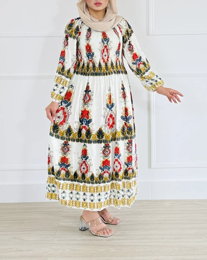 پیراهن کریشه گلابتون- کد محصول 1349