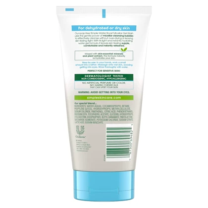ژل شوینده میسلار آبرسان سیمپل Simple Water Boost