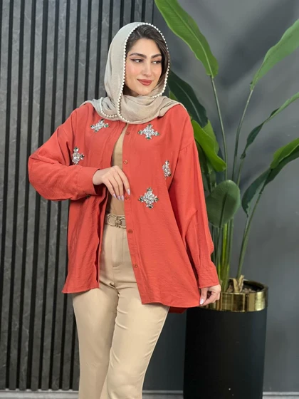 مانتو سنگدوزی سوین کد 1697
