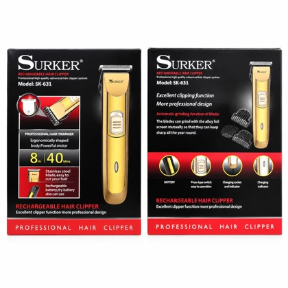 ماشین اصلاح سر و صورت سورکر (Surker) مدل SK-631 کدA0008 گالری ساعت ضرابی