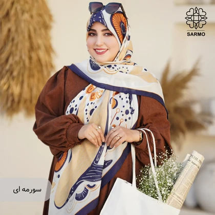 روسری نخ پنبه وال