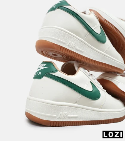 کفش کتانی بزرگ پا کرم سبز نایک NIKE AIR FORCE مدل 4590