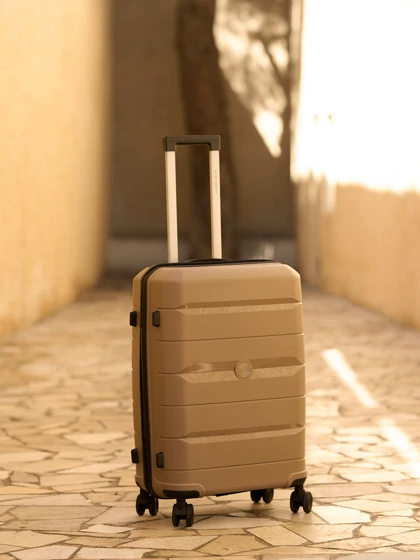 چمدان رزمری مدل Rose Merry RL-303-3S سایز بزرگ نسکافه ای