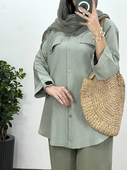 مانتو دکمه دار برکه 9