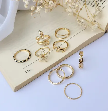 انگشتر پکی ماری گل ring pack