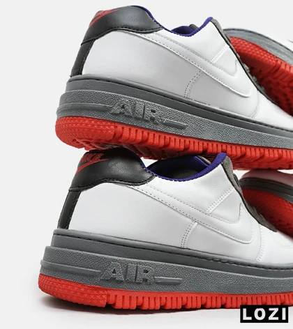 کفش کتانی مردانه و زنانه سفید طوسی نایک NIKE AIR FORCE مدل 4314