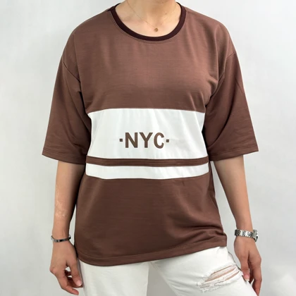 تیشرت گلکسی NYC زنانه اچ اند اچ