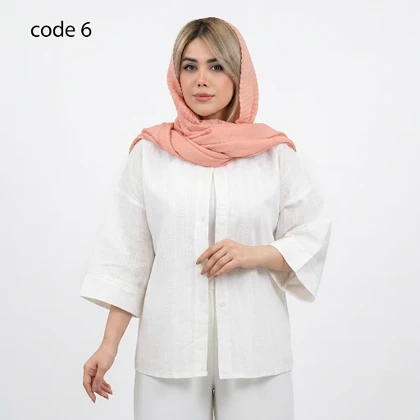 شومیز راه راه لینن مدل آلما علیدسا