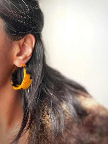 گوشواره های پلنگی پاییزی