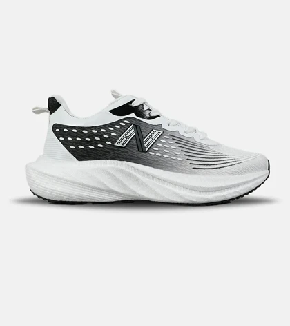 کفش کتانی مردانه و زنانه سفید مشکی نیوبالانس فرش فوم 1080 مدل 7877