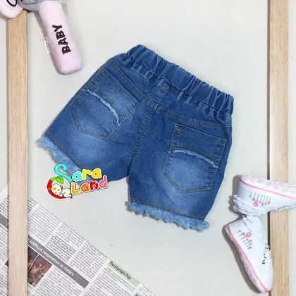 شلوارک جین نوزاد طرح ستاره