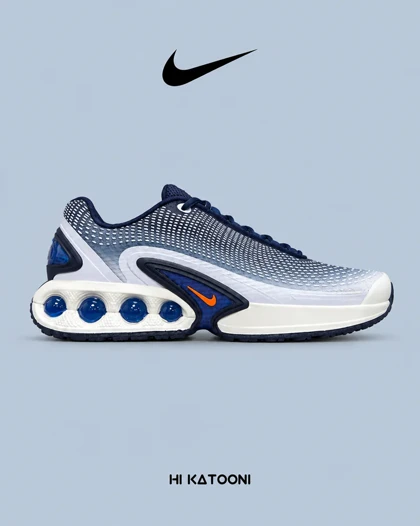 کتانی نایک Air Max DN Ultra سرمه‌ای سفید مدل 9713 مردانه و زنانه