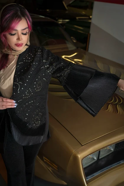 مانتو زنانه مدل شب تاب کد 15