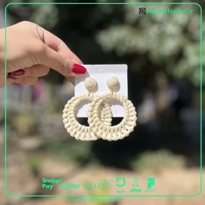 گوشواره حصیری بهار و تابستان کد gh1004