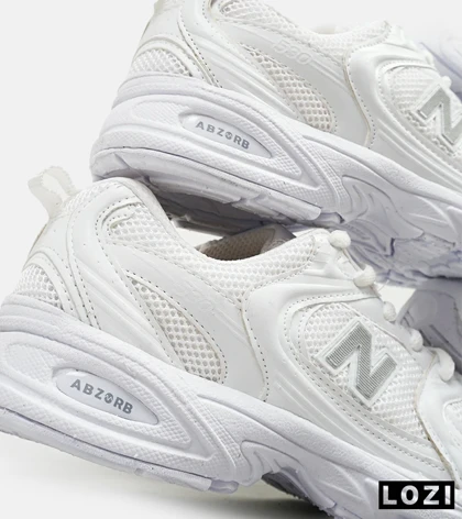 کفش کتانی مردانه و زنانه سفید نیوبالانس 530 مدل 3145