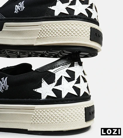 کفش اسنیکرزونس سفید مشکی Amiri Stars Vintage مدل 5985