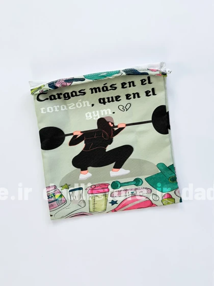 شوزبگ ورزشی طرح دختر وزنه بردار