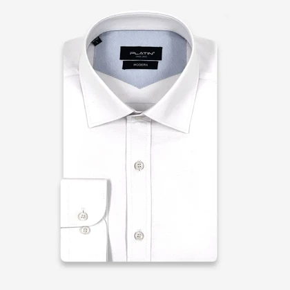 پیراهن پاناما سفید M65KQB-2