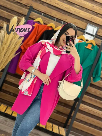 مانتو لینن کتی یقه آمریکایی