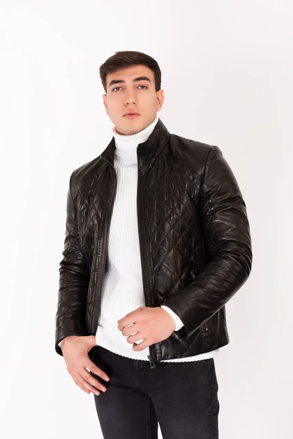 کت و کاپشن مردانه new-venture-gian-ferre-solid-leather