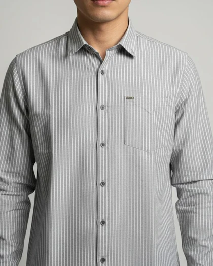 پیراهن مردانه آستین بلند نخ پنبه 613