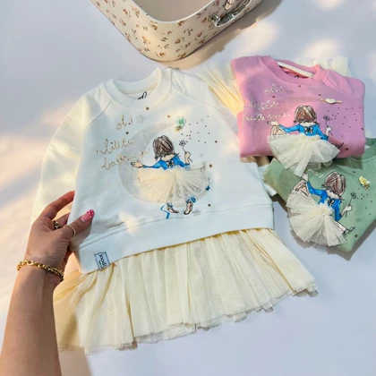 پیراهن لبه تور دار فرشته