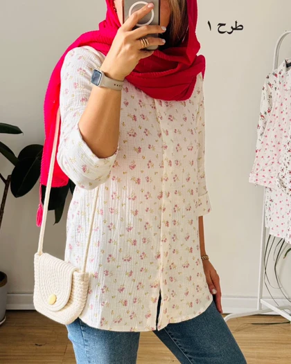 شومیز مانتویی گلبهار