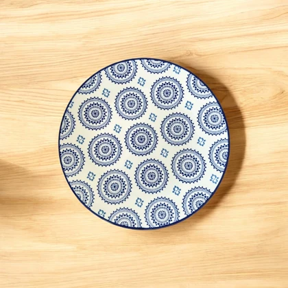 بشقاب برنج خوری رنگی طرح دار دنی هوم / BA50