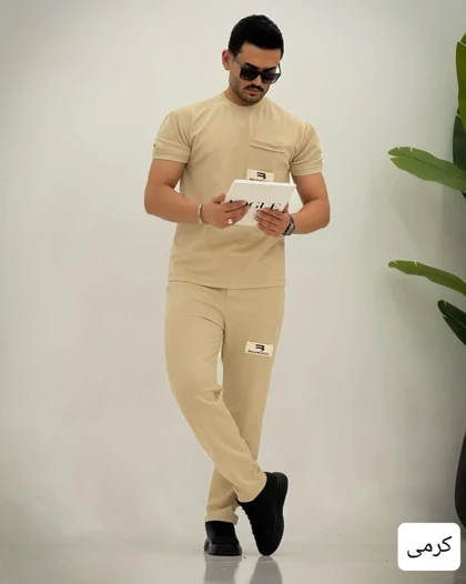 ست تیشرت و شلوار زنبوری_کد4262