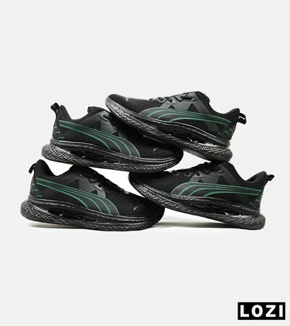 کفش کتانی ورزشی مشکی سبز مردانه PUMA