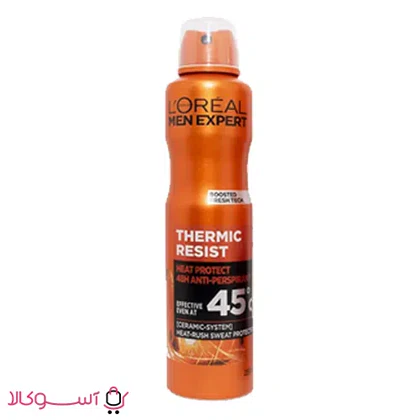 اسپری ضد تعریق مردانه لورآل مدل thermic resist حجم 250 میل