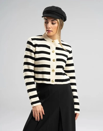 ژاکت رینگر دکمه طلایی